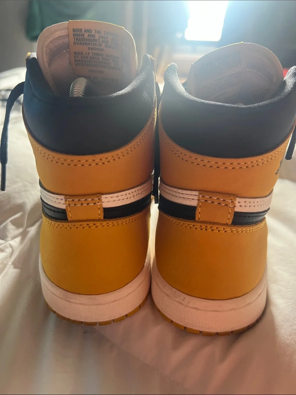 Nike Kids' Air Jordan 1 High — Ochre Yellow/Black/White